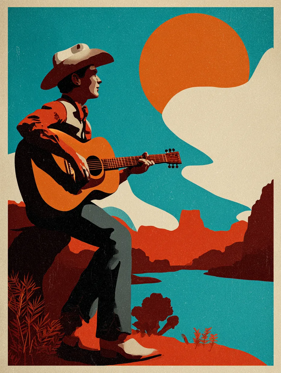 Desert-Canyon-Cowboy-Vintage-Poster