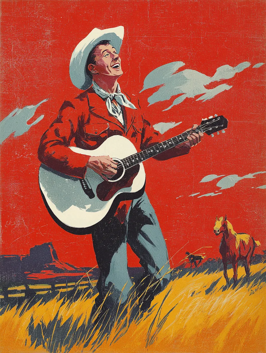 Vintage-Cowboy-Red-Poster